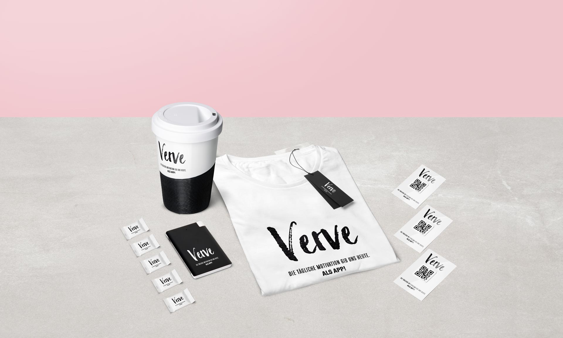 Werbeartikel Referenz Kicks Promotion Verve Coffee2Go Becher T-Shirt
