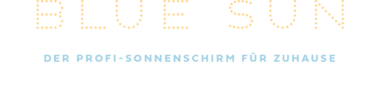 Marken-Entwicklung Ingo Moeller für Blue Sun Sonnenschirme, Beispiel Logo-Design