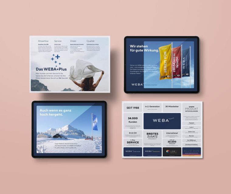 Marken-Relaunch Mittelstand, Ingo Moeller für WEBA, Beispiel Präsentation & Powerpoint