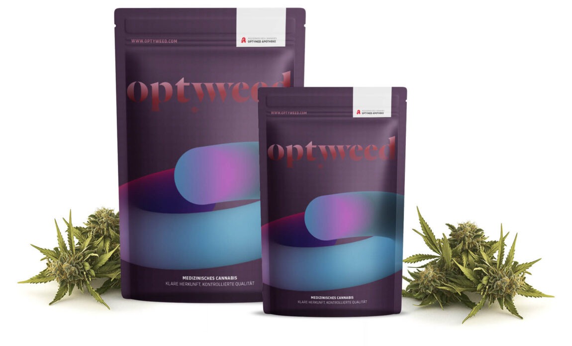 Cannabis Verpackung Design - Optyweed Cannabis aus der Apotheke