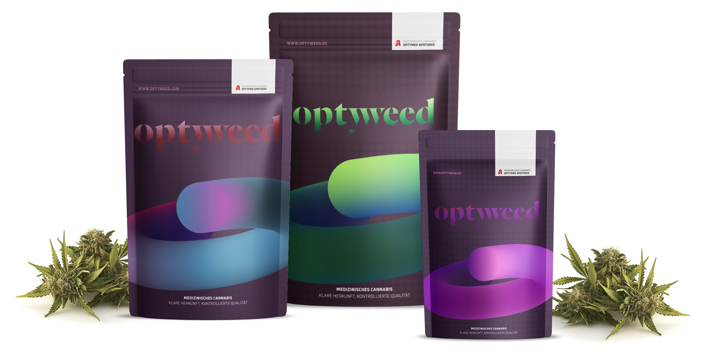Cannabis Verpackung Design - Optyweed Cannabis aus der Apotheke