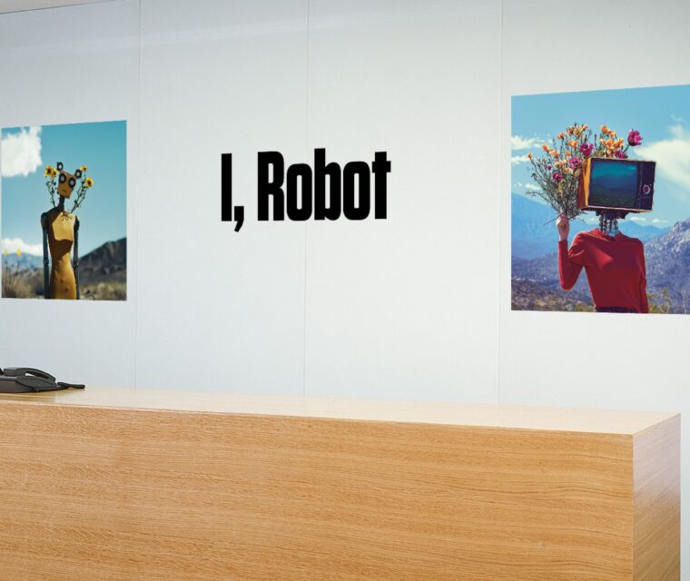 I ROBOT KI Illustrationen für Kampagne Friseur