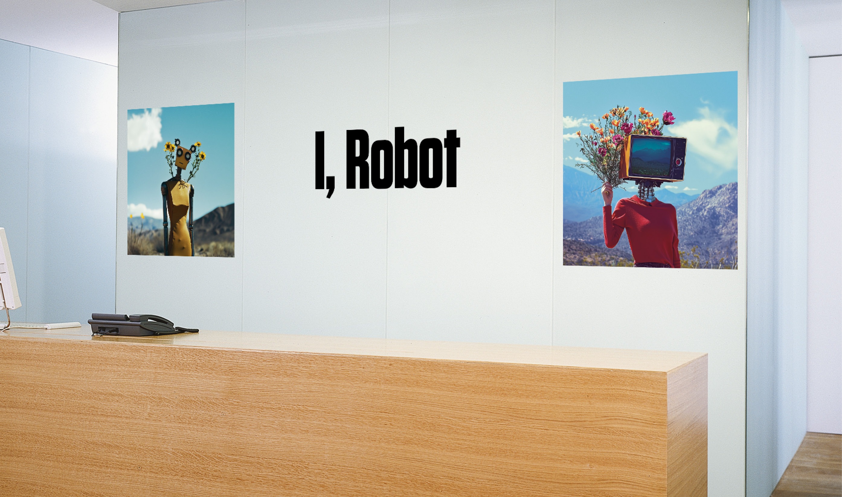 I ROBOT KI Illustrationen für Kampagne Friseur