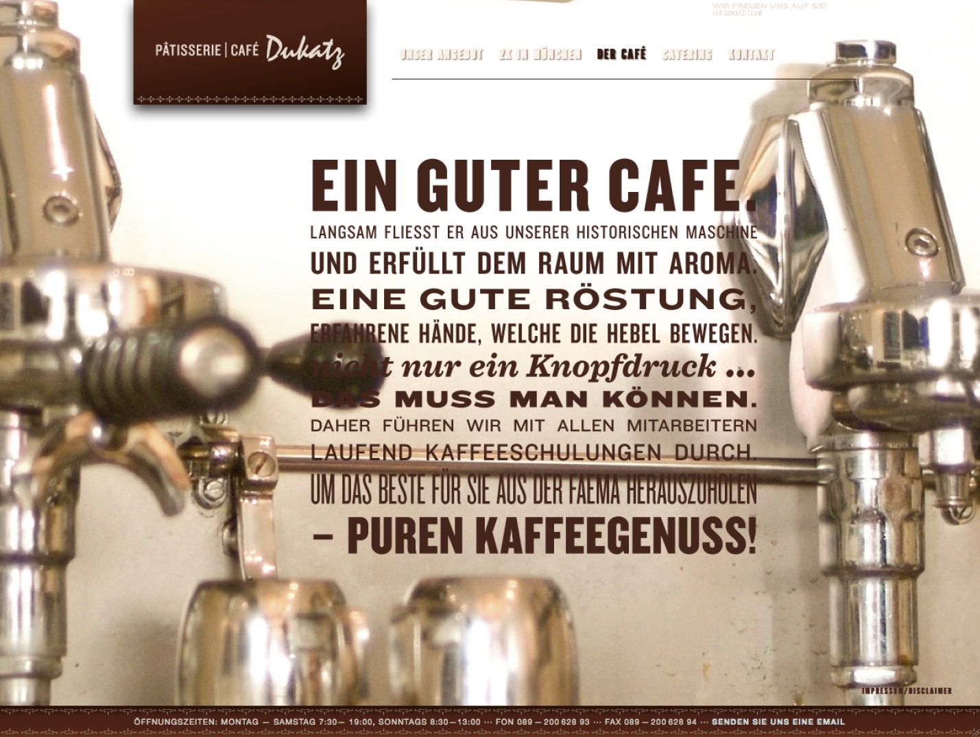 Markenentwicklung, Fotografie und Design für Dukatz Cafe und Patisserie in München