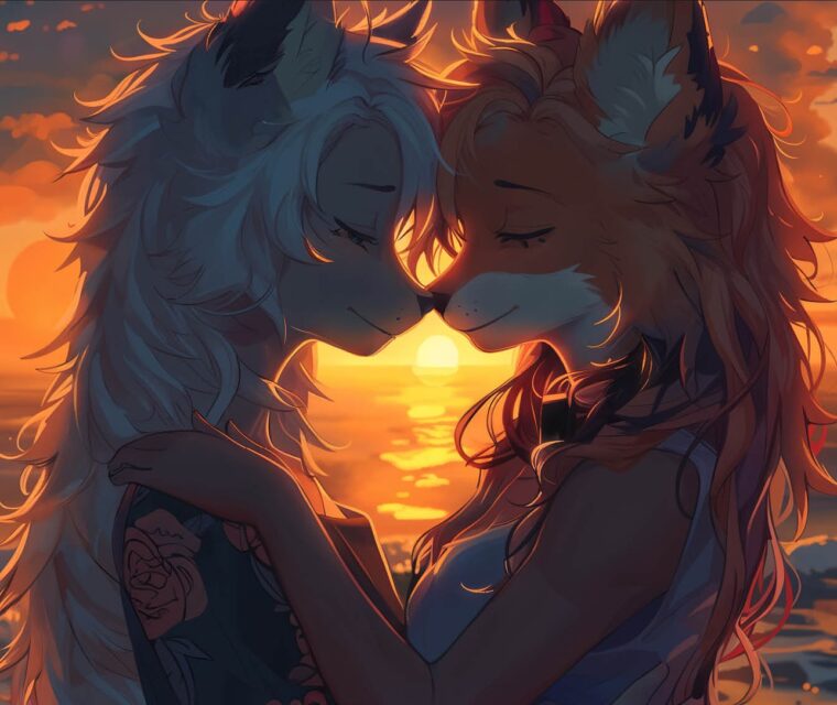 KI unterstützte Illustrationen für Hauptsache Friseure Social Media