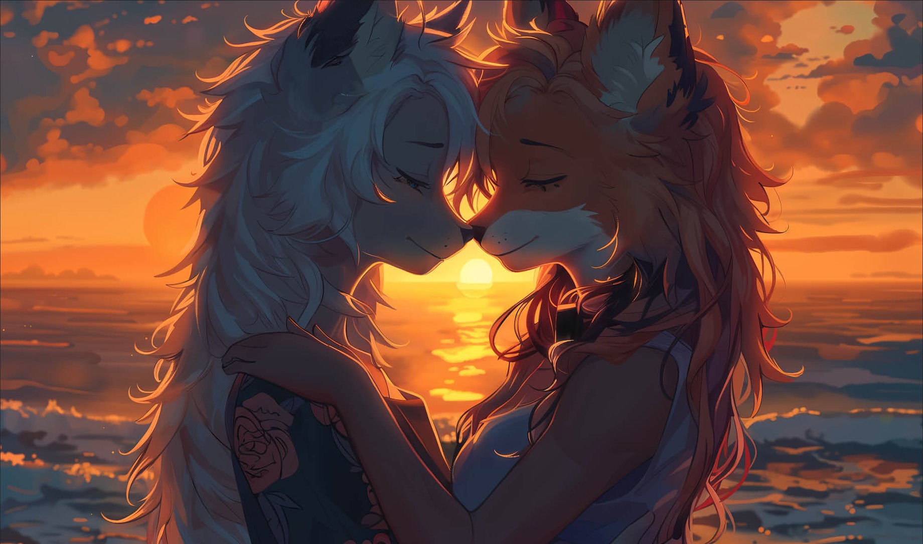 KI unterstützte Illustrationen für Hauptsache Friseure Social Media